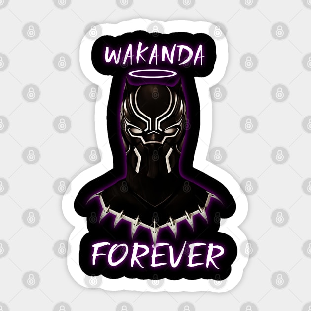 wakanda rip 2020 Sticker by soogood64